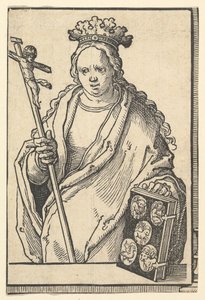 Ecclesia Christi Faith, ze série Sibyls, ca. 1530. od Lucas van Leyden