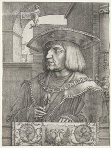 Císař Maxmilián I od Lucas van Leyden