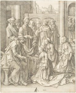 Ester před Ahasverem od Lucas van Leyden