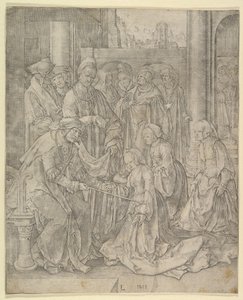 Ester před Ahasverem, 1518. od Lucas van Leyden