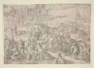 Golgota (Velká Kalvárie) od Lucas van Leyden
