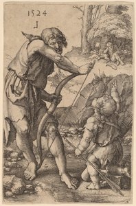Lámech a Kain od Lucas van Leyden