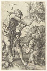 Lámech a Kain od Lucas van Leyden