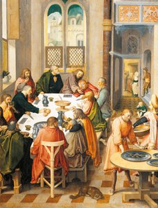 Poslední večeře, Lucas van Leyden (cca 1494-1533) od Lucas van Leyden