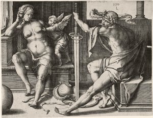 Mars, Venuše a Amor od Lucas van Leyden