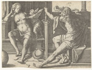Mars, Venuše v Amoru od Lucas van Leyden