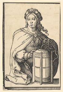 Perská Sibyla, ze série Sibyl, ca. 1530. od Lucas van Leyden