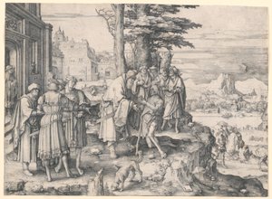 Návrat marnotratného syna od Lucas van Leyden