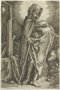 Svatý Antonín od Lucas van Leyden