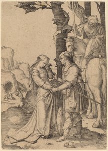 Svatý Jiří osvobozující princeznu od Lucas van Leyden