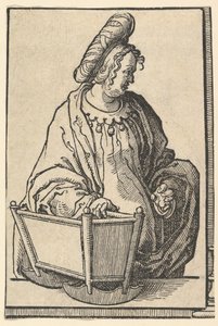 Samarian Sibyla, ze série Sibyls, ca. 1530. od Lucas van Leyden