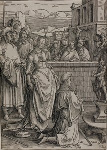 Šalamounovo modlářství od Lucas van Leyden