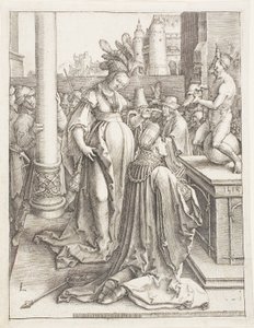 Šalamounovo modlářství od Lucas van Leyden