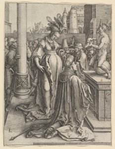 Šalomounovo modlářství, 1514. od Lucas van Leyden
