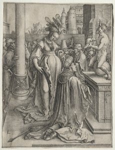 Šalomounovy modlářství, 1514. od Lucas van Leyden