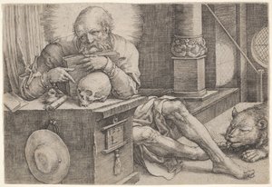 Svatý Jeroným od Lucas van Leyden