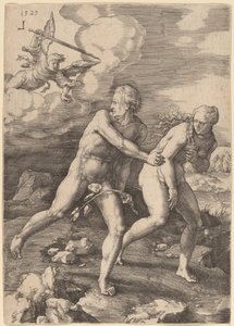 Vyhnání z ráje od Lucas van Leyden