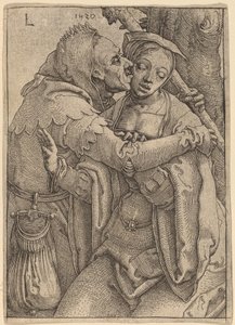 Blázen a žena od Lucas van Leyden
