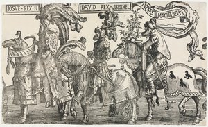 Devět hrdinů: Joshua, David, Judas Maccabees, 1515-1517. od Lucas van Leyden