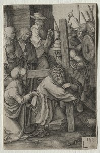 Umučení: Kristus nesoucí kříž od Lucas van Leyden