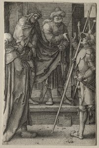 Umučení: Kristus představený lidu od Lucas van Leyden
