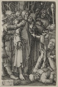Umučení: Zajetí Ježíše od Lucas van Leyden