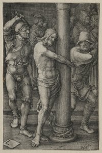 Vášeň: Bičování, 1521. od Lucas van Leyden