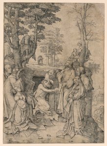 Vzkříšení Lazara od Lucas van Leyden