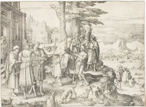 Návrat marnotratného syna od Lucas van Leyden