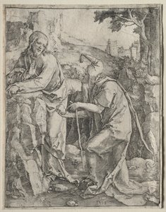 Pokušení Krista, 1518. od Lucas van Leyden