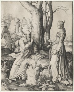 Pokušení svatého Antonína od Lucas van Leyden
