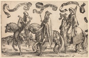 Dvanáct králů Izraele: David, Šalomoun, Rechabeám od Lucas van Leyden