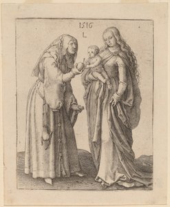 Panna a svatá Anna od Lucas van Leyden