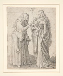 Panna s dítětem a svatá Anna od Lucas van Leyden