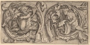 Triton a Siréna v Tendrils od Lucas van Leyden