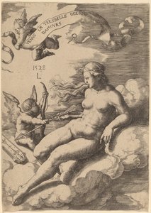 Venuše a Amor od Lucas van Leyden