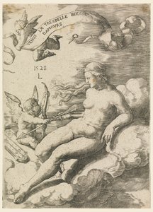 Venuše a Amor od Lucas van Leyden