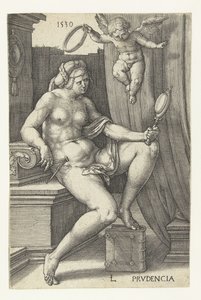 Pozor Prudencia (název na objektu) Sedm ctností (název série) od Lucas van Leyden