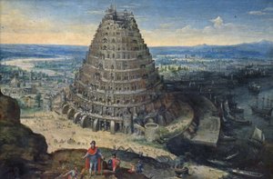 Francouzština:  La Tour de Babel Babylonská věž od Lucas van Valckenborch