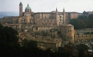 Pohled na vévodský palác Urbino