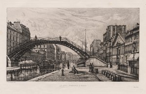 Quai Jemmapes v Paříži, 1881. od Lucien Gautier