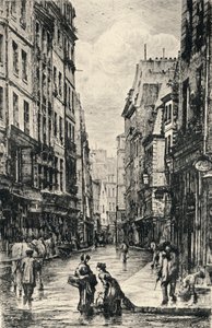 "Rue Galande", 1915 od Lucien Gautier