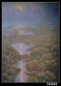 Moje matka, Večer s výhledem na Ys (pastel na papíře)