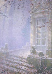 Zima, Petit Trianon (pastel na papíře)