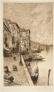 Quai, Benátky od Lucien Marcelin Gautier