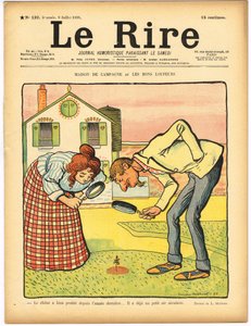 Obálka "Le Rire", satirický v barvách od Lucien Metivet