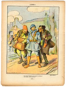 Bajonet, satirický v barvě od Lucien Metivet