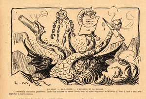 Le Rire rouge, satirický v B&W od Lucien Metivet
