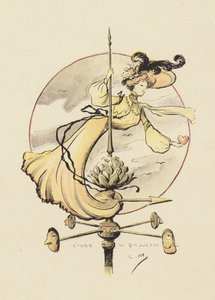 Studie korouhvičky (barevné lito) od Lucien Metivet