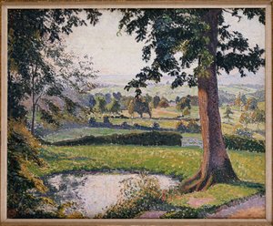 Rybník Gunville, Sedgeville od Lucien Pissarro